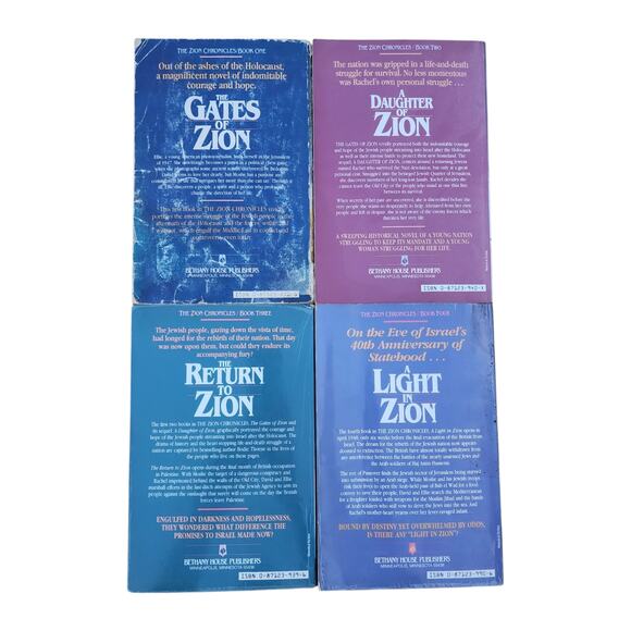 The Zion Chronicles Books By Bodie Thoene Volumes 1-4 Historical Fiction Lot - Picture 11 of 11